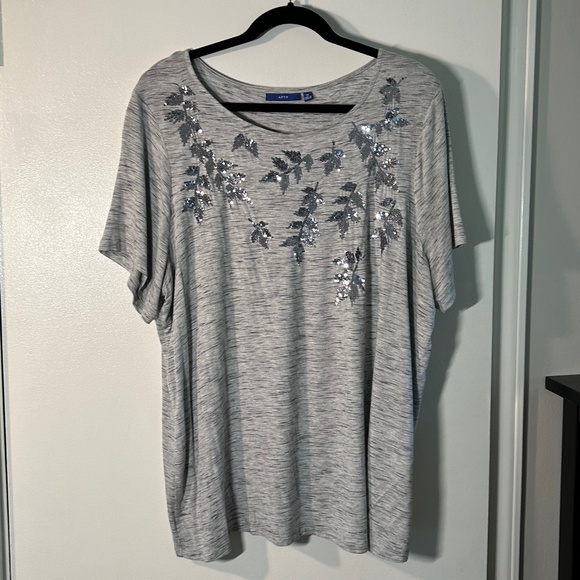 Apt 9 Sequin Tee - Picture 1 of 5